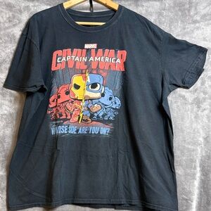 Marvel Graphic T-Shirt with Red and Black Design